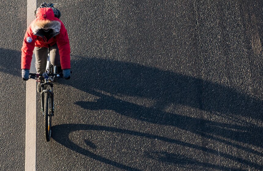 Второй зимний велопарад прошел в Москве. Фото 23 фото