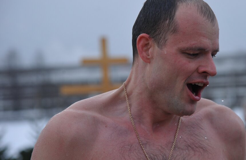 Как прошли крещенские купания в Останкине 3 фото