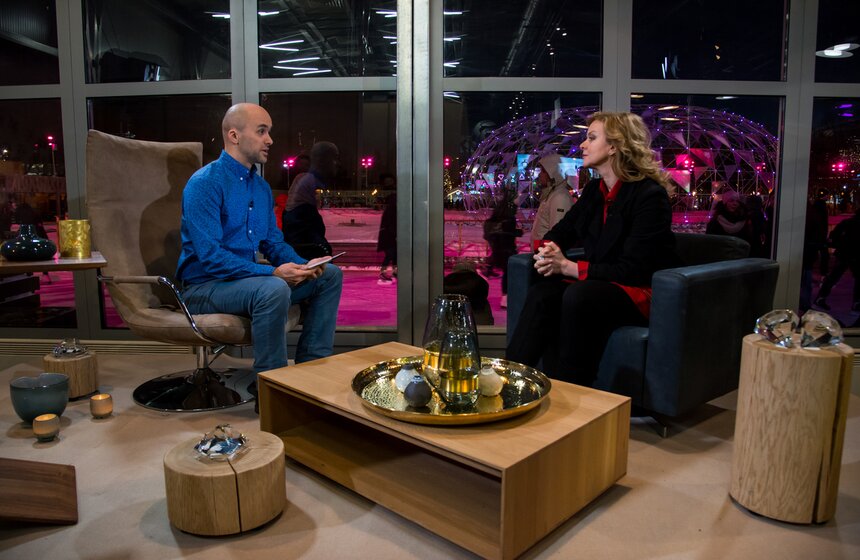 Студия "Москвы 24" в парке Горького встретила новых гостей 27 фото