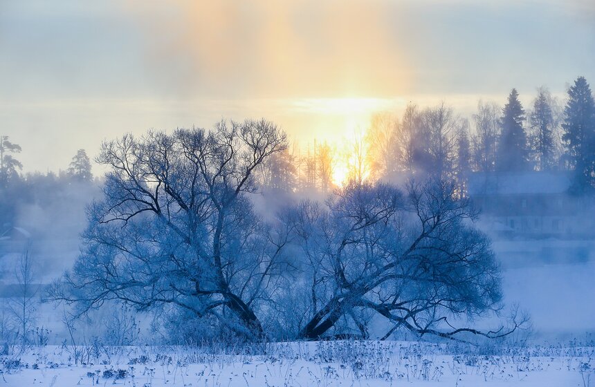 Неповторимые зимние пейзажи. Фоторепортаж 9 фото