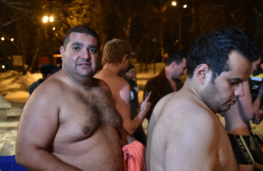 Как прошли крещенские купания в парке "Сокольники" 30 фото