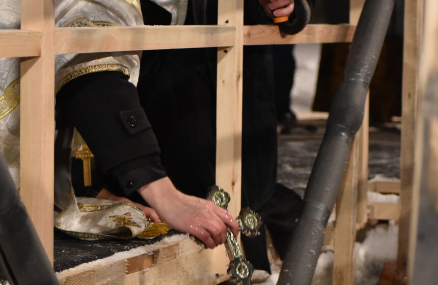 Как прошли крещенские купания в парке "Сокольники" 8 фото