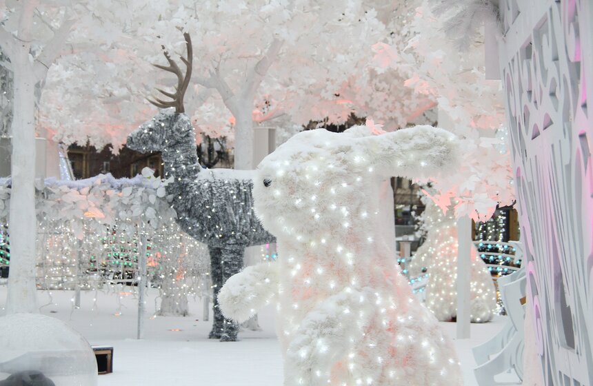 Новогоднее настроение на бульварах столицы 12 фото