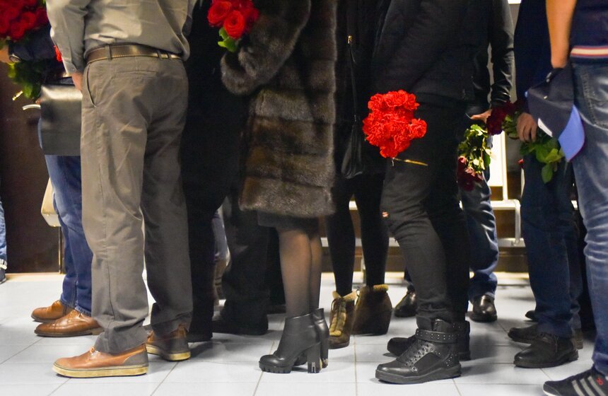 Панихида по погибшим журналистам в катастрофе Ту-154 18 фото