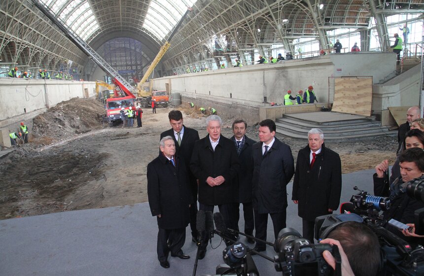 Собянин осмотрел ход реставрации павильона "Космос" на ВДНХ 14 фото