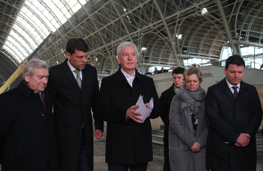 Собянин осмотрел ход реставрации павильона "Космос" на ВДНХ 18 фото