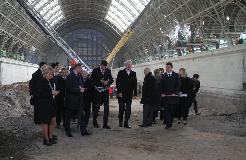 Собянин осмотрел ход реставрации павильона "Космос" на ВДНХ 17 фото