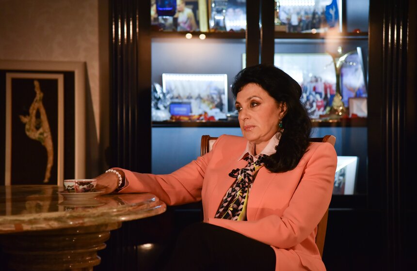 Ирина Винер-Усманова на съемках программы "Важная персона" 6 фото