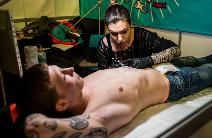 Фестиваль татуировки открылся в Москве 4 фото