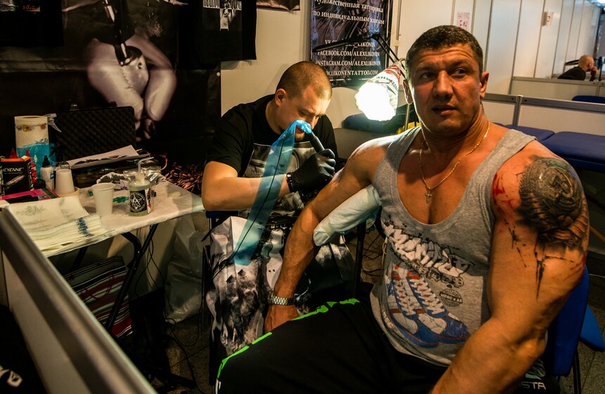 Фестиваль татуировки открылся в Москве 7 фото