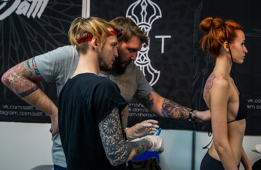 Фестиваль татуировки открылся в Москве 14 фото
