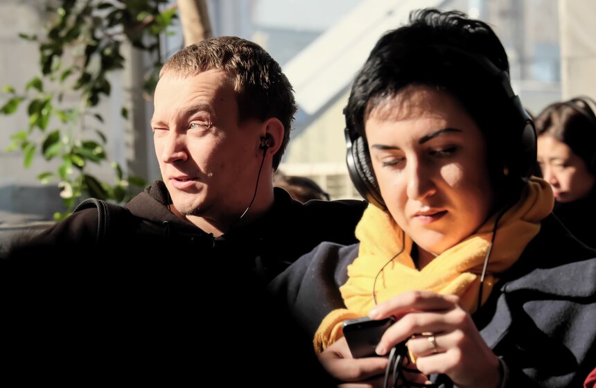 Спектакль "Разговоры беженцев" на Ленинградском вокзале 29 фото