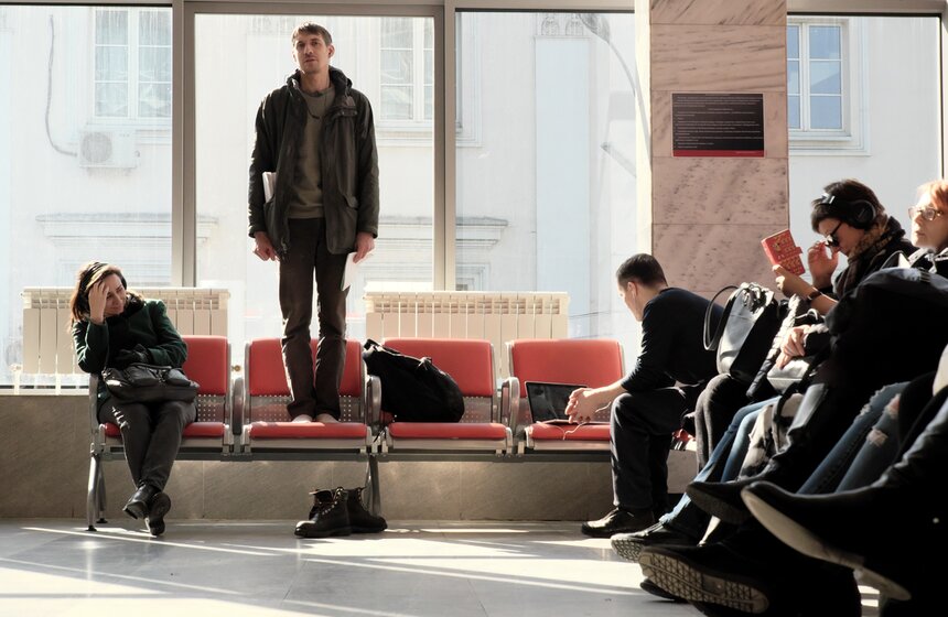 Спектакль "Разговоры беженцев" на Ленинградском вокзале 16 фото