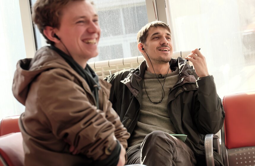 Спектакль "Разговоры беженцев" на Ленинградском вокзале 26 фото