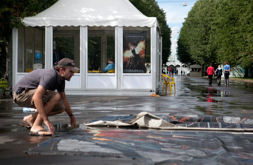 Арт-проект лондонских уличных художников в "Сокольниках" 5 фото