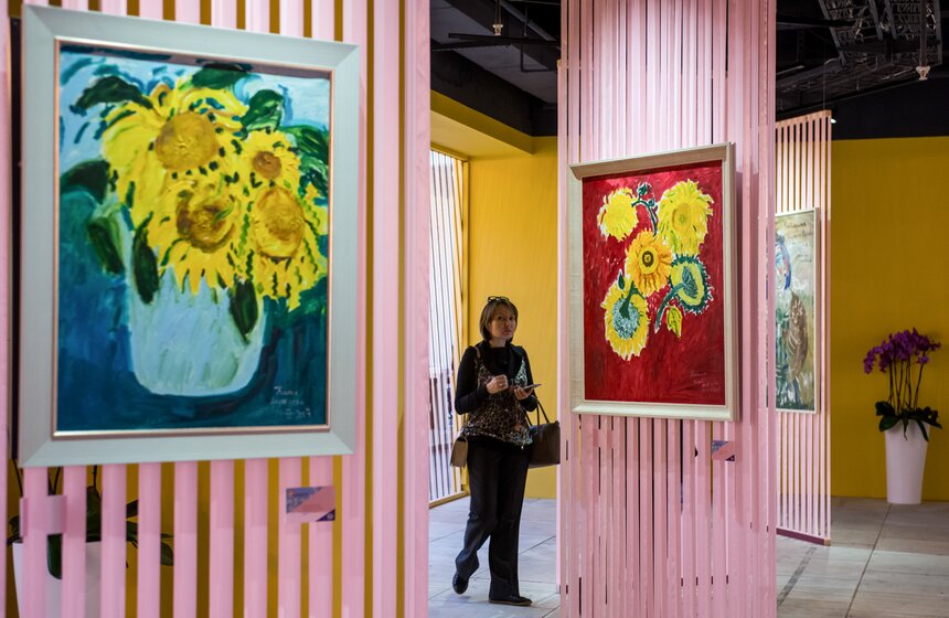 Выставка Кати Медведевой "Искусство чистой души" 21 фото