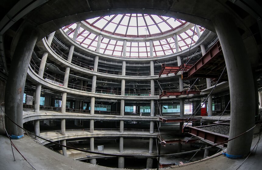 Строительство нового сегмента терминала Т2 в Домодедове 19 фото