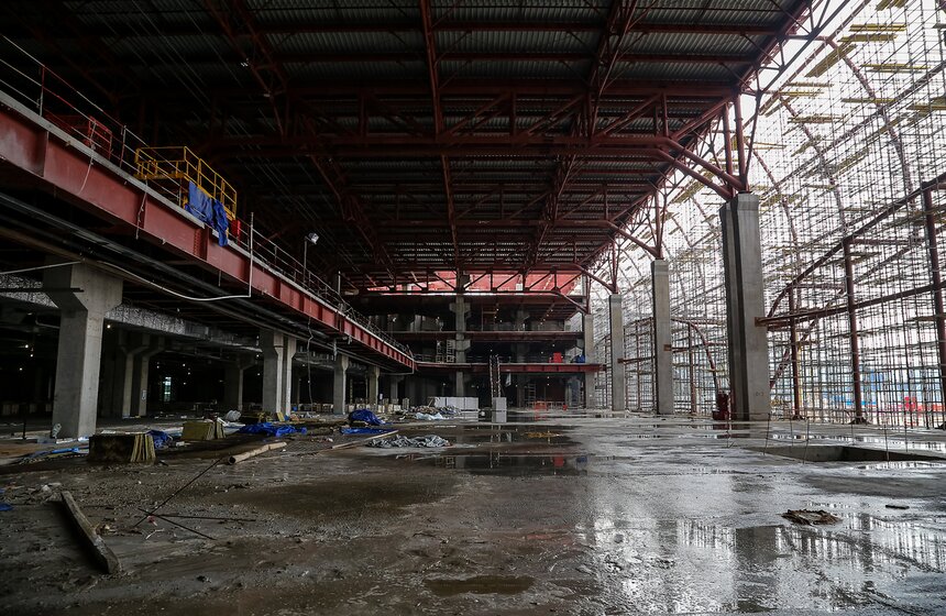 Строительство нового сегмента терминала Т2 в Домодедове 11 фото