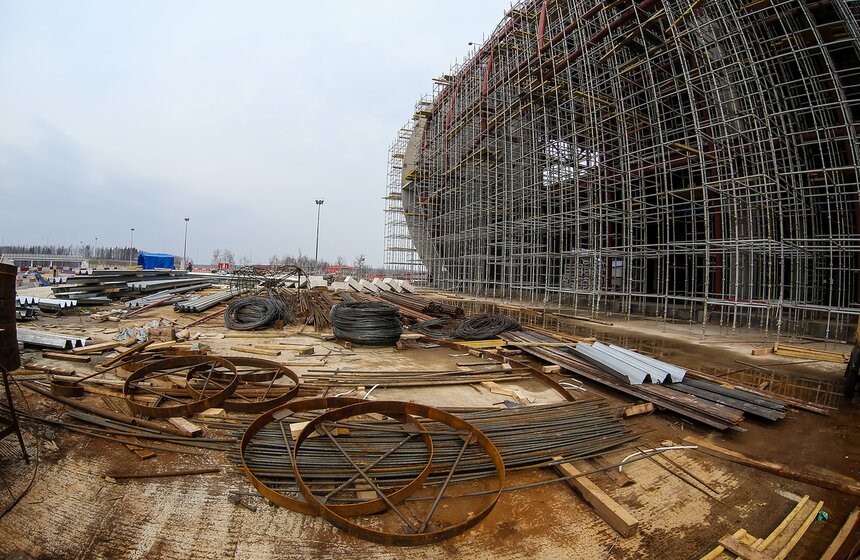 Строительство нового сегмента терминала Т2 в Домодедове 15 фото