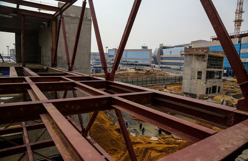 Строительство нового сегмента терминала Т2 в Домодедове 17 фото