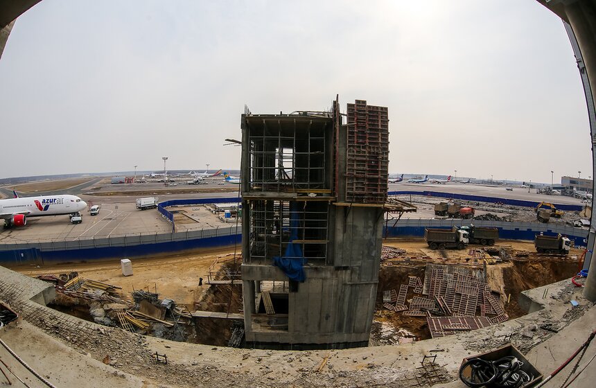 Строительство нового сегмента терминала Т2 в Домодедове 21 фото