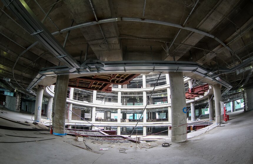 Строительство нового сегмента терминала Т2 в Домодедове 20 фото