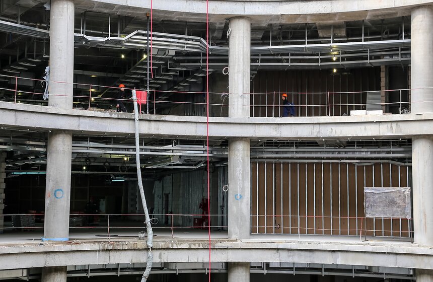 Строительство нового сегмента терминала Т2 в Домодедове 23 фото