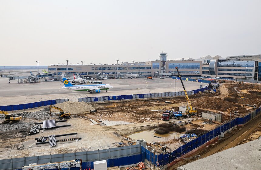 Строительство нового сегмента терминала Т2 в Домодедове 27 фото