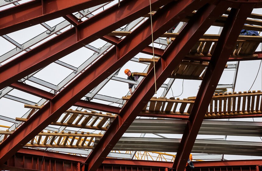 Строительство нового сегмента терминала Т2 в Домодедове 25 фото