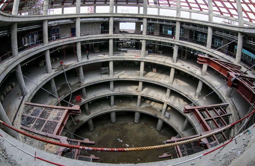 Строительство нового сегмента терминала Т2 в Домодедове 30 фото