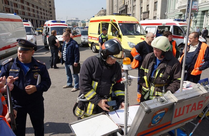 Пожар на Сокольнической ветке метро 2 фото