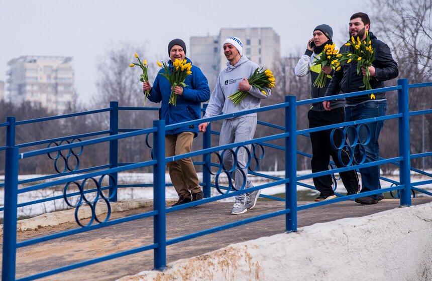 Цветочный забег в столичных парках 28 фото