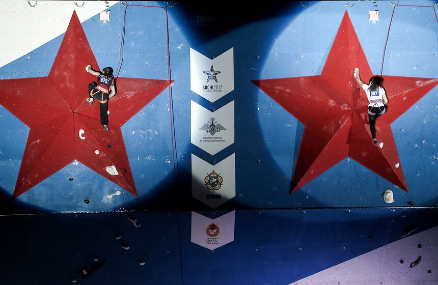 Соревнование по скалолазанию на Всемирных военных играх 3 фото