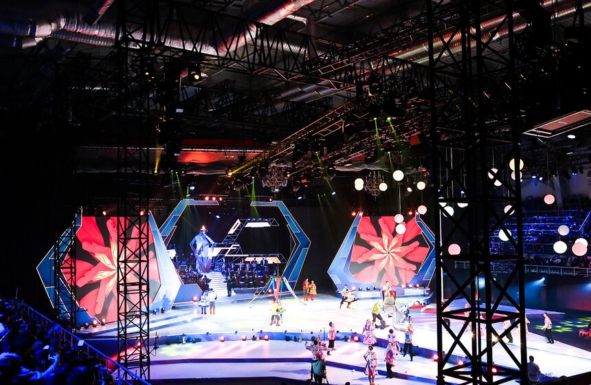 Церемония закрытия III зимних Всемирных военных игр 32 фото