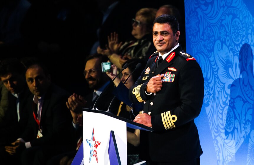 Церемония закрытия III зимних Всемирных военных игр 14 фото