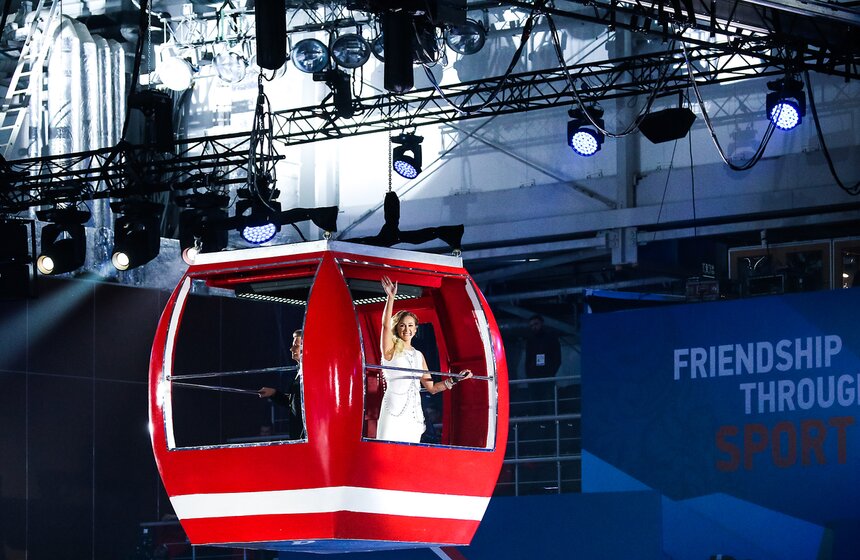 Церемония закрытия III зимних Всемирных военных игр 35 фото