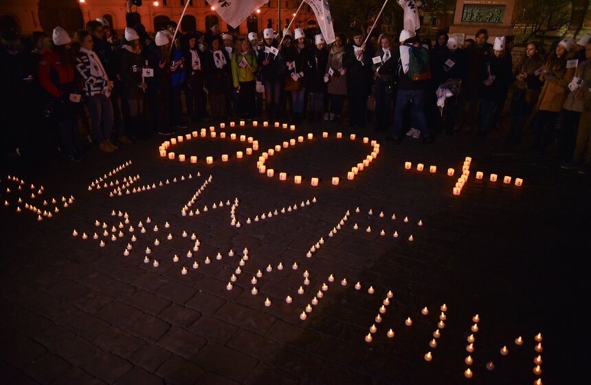 "Час Земли" прошел на Красной площади 21 фото