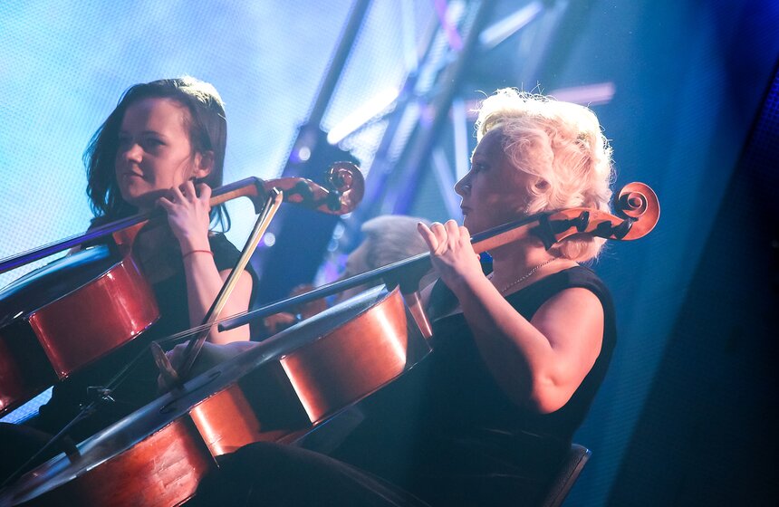 Концерт группы "Би-2" с оркестром в Кремлевском дворце 20 фото