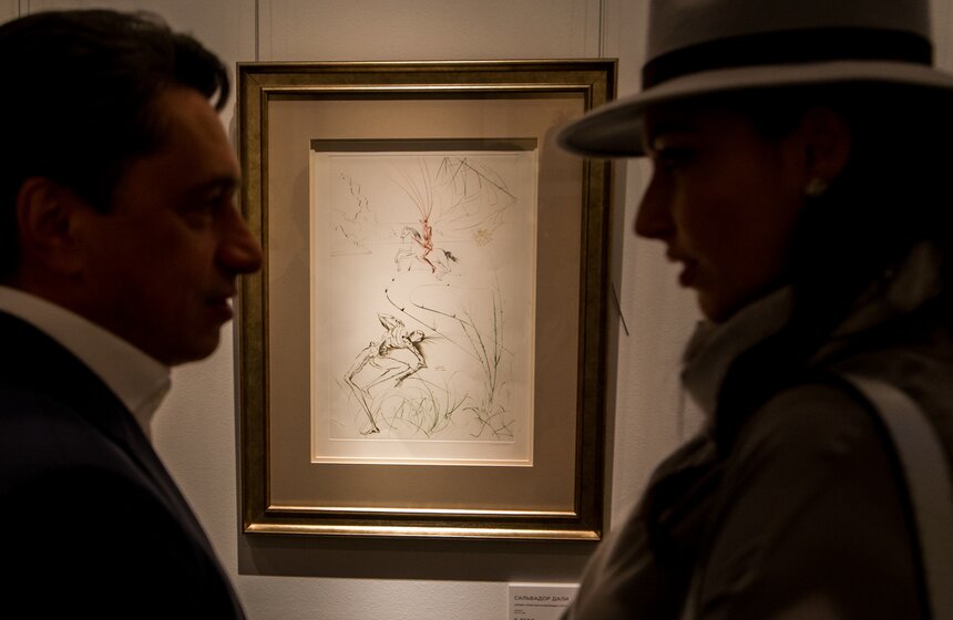 Выставка Сальвадора Дали "Алиса в Стране чудес" 23 фото