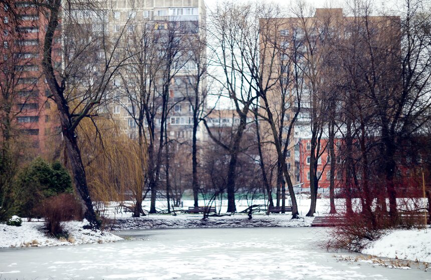 Снежная весна в "Аптекарском огороде" 9 фото