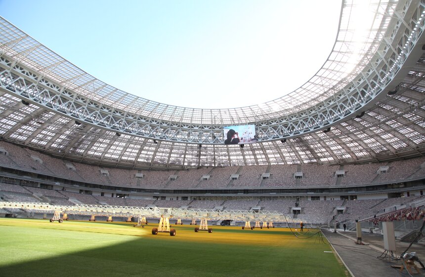 Мэр осмотрел итоги работ по реконструкции стадиона "Лужники" 10 фото