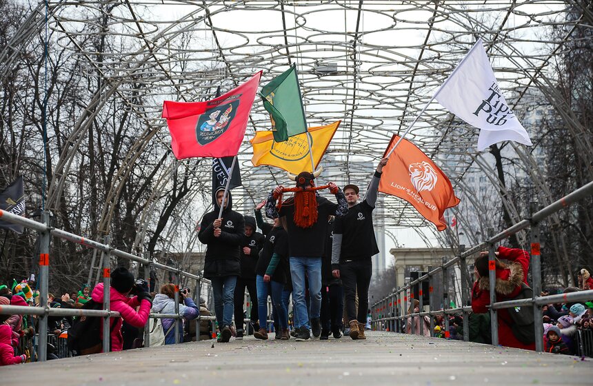 Карнавал в честь Дня святого Патрика прошел в Сокольниках 31 фото