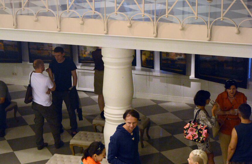 На Рижском вокзале проходит фотовыставка телеканала "Москва 24" 12 фото