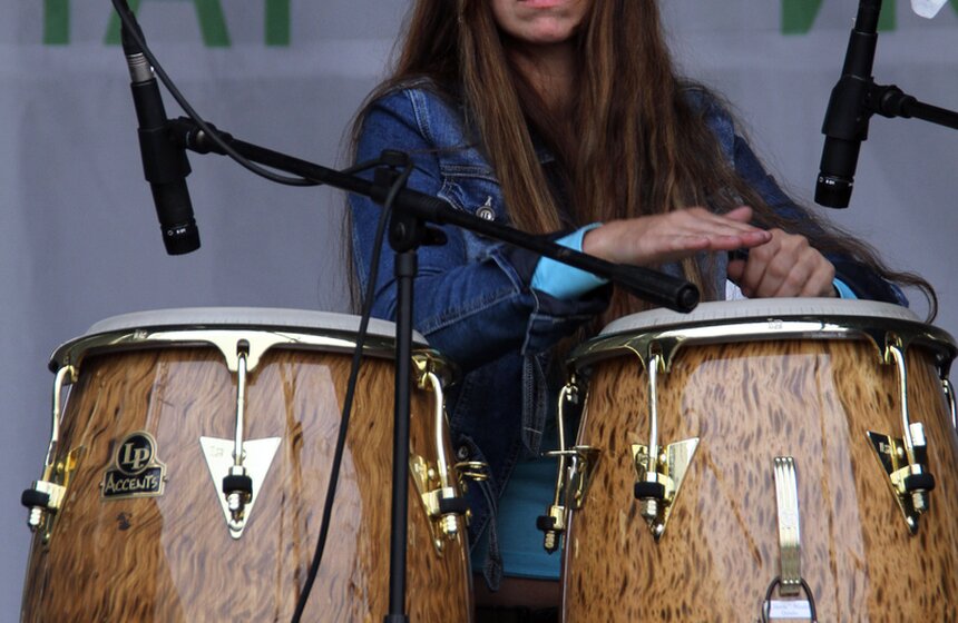 В Москве прошел "Фестиваль шагающих оркестров" 6 фото