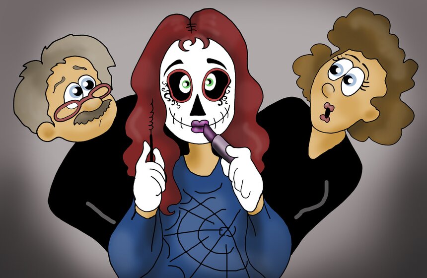 Зомби и чучела на улицах. Хеллоуин – как он есть 4 фото