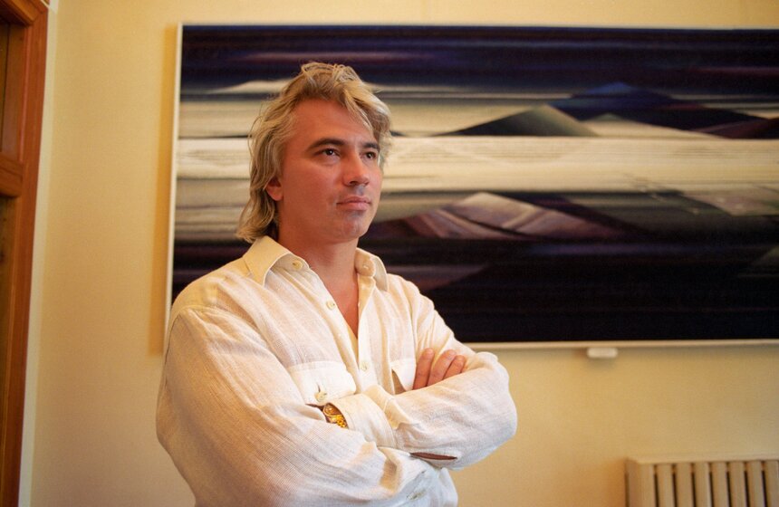 Дмитрий Хворостовский во время гастролей в родном городе, 1998 год