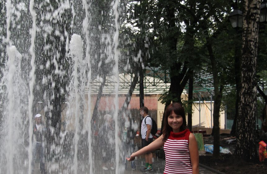 "Сухие" фонтаны открылись в Бабушкинском парке 5 фото