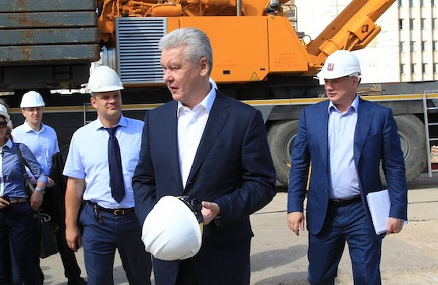 Сергей Собянин посетил строящуюся станцию метро "Селигерская" 12 фото