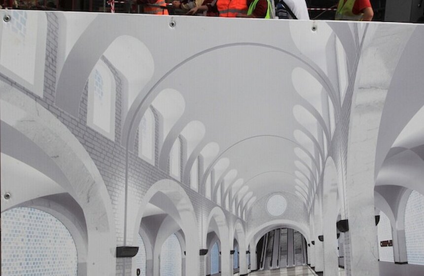 Сергей Собянин посетил строящуюся станцию метро "Селигерская" 9 фото