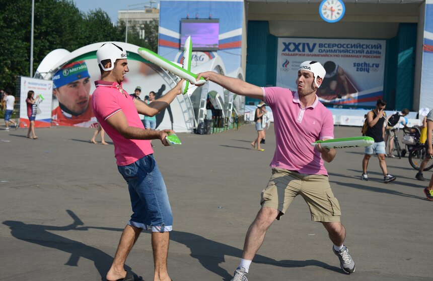 Олимпийский день собрал в парке Горького более 40 чемпионов 9 фото